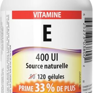 Webber Naturals Vitamine E 400 UI